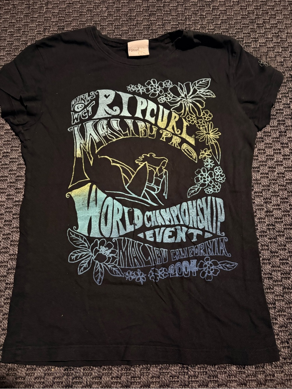 Rip Curl Black Gradient Surf Graphic Women's Tee